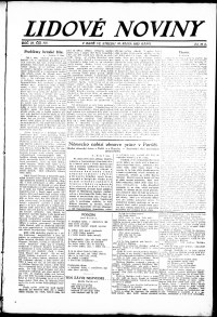 Lidov noviny z 10.10.1923, edice 1, strana 1