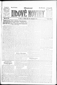 Lidov noviny z 10.11.1917, edice 1, strana 1