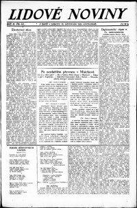 Lidov noviny z 10.11.1923, edice 2, strana 1