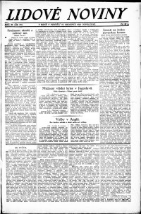 Lidov noviny z 10.12.1923, edice 2, strana 1