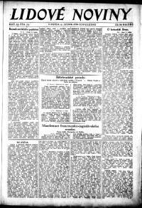 Lidov noviny z 11.1.1924, edice 2, strana 1