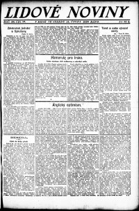 Lidov noviny z 11.2.1920, edice 1, strana 1