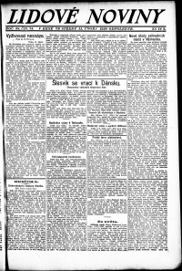 Lidov noviny z 11.2.1920, edice 2, strana 1