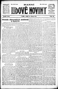 Lidov noviny z 11.3.1919, edice 1, strana 1