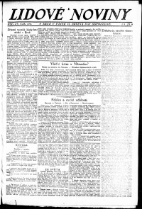 Lidov noviny z 11.3.1921, edice 2, strana 1