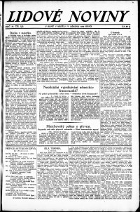 Lidov noviny z 11.3.1923, edice 1, strana 1