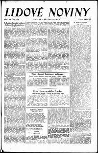 Lidov noviny z 11.3.1924, edice 1, strana 1