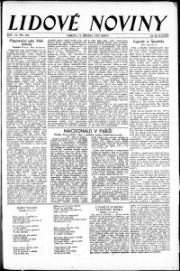 Lidov noviny z 11.3.1933, edice 1, strana 1