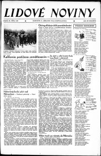 Lidov noviny z 11.3.1933, edice 2, strana 1