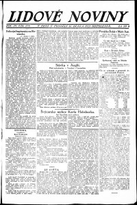 Lidov noviny z 11.4.1921, edice 3, strana 1