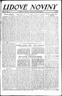 Lidov noviny z 11.4.1923, edice 2, strana 1