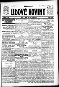 Lidov noviny z 11.5.1917, edice 1, strana 1
