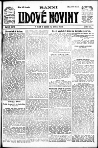Lidov noviny z 11.5.1918, edice 1, strana 1