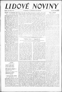 Lidov noviny z 11.5.1924, edice 1, strana 1