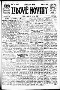 Lidov noviny z 11.6.1918, edice 1, strana 1