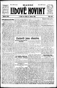 Lidov noviny z 11.6.1919, edice 1, strana 1