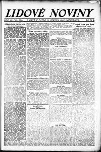 Lidov noviny z 11.6.1920, edice 2, strana 1