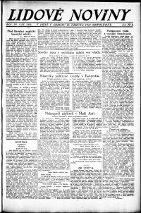 Lidov noviny z 11.6.1921, edice 2, strana 1