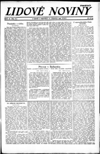 Lidov noviny z 11.6.1923, edice 1, strana 1