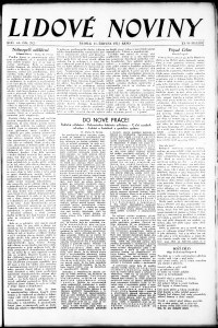 Lidov noviny z 11.6.1933, edice 1, strana 1
