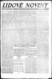 Lidov noviny z 11.7.1920, edice 1, strana 1
