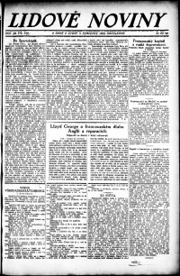 Lidov noviny z 11.7.1922, edice 2, strana 1