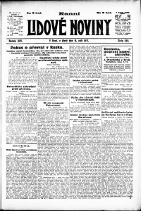Lidov noviny z 11.9.1917, edice 1, strana 1