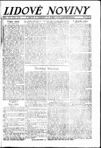 Lidov noviny z 11.9.1920, edice 2, strana 1