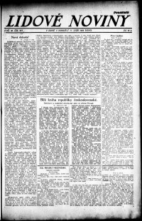Lidov noviny z 11.9.1922, edice 1, strana 1