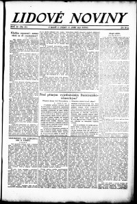 Lidov noviny z 11.9.1923, edice 1, strana 1