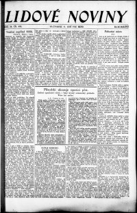 Lidov noviny z 11.9.1930, edice 1, strana 1