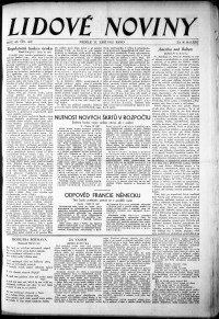 Lidov noviny z 11.9.1932, edice 1, strana 1