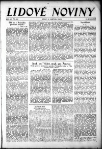 Lidov noviny z 11.9.1934, edice 1, strana 1