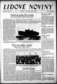 Lidov noviny z 11.9.1934, edice 2, strana 1