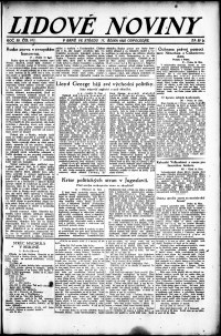 Lidov noviny z 11.10.1922, edice 2, strana 1