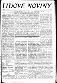 Lidov noviny z 11.10.1929, edice 1, strana 1