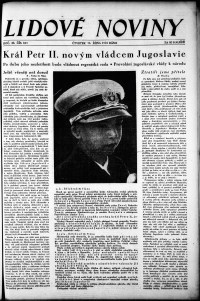 Lidov noviny z 11.10.1934, edice 1, strana 1