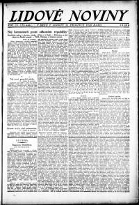 Lidov noviny z 11.12.1920, edice 1, strana 1