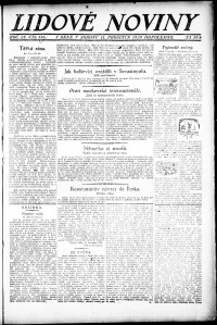 Lidov noviny z 11.12.1920, edice 2, strana 1