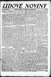 Lidov noviny z 11.12.1922, edice 2, strana 1