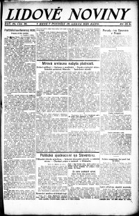 Lidov noviny z 12.1.1920, edice 1, strana 1
