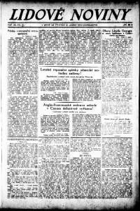 Lidov noviny z 12.1.1922, edice 2, strana 1