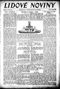 Lidov noviny z 12.1.1924, edice 2, strana 1
