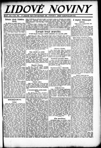 Lidov noviny z 12.2.1920, edice 2, strana 1
