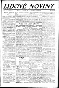 Lidov noviny z 12.3.1920, edice 1, strana 1