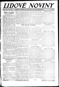 Lidov noviny z 12.3.1920, edice 2, strana 1