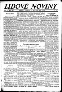 Lidov noviny z 12.3.1921, edice 2, strana 1