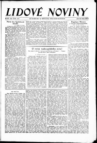 Lidov noviny z 12.3.1924, edice 2, strana 1