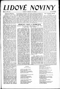 Lidov noviny z 12.3.1933, edice 1, strana 1