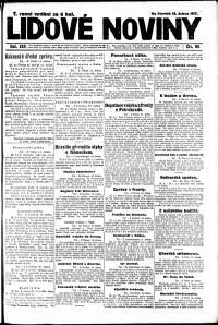 Lidov noviny z 12.4.1917, edice 1, strana 1